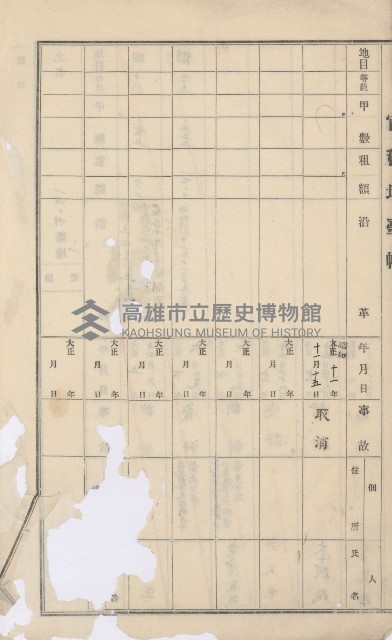 美濃庄官租地臺帳（二冊之內第一號）藏品圖，第163張