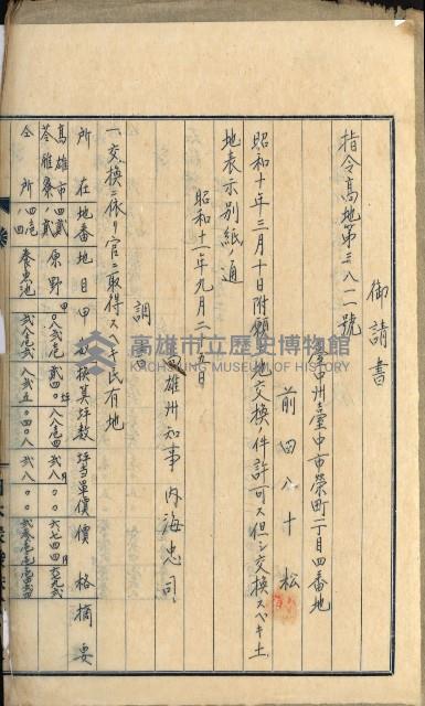 官民有地交換綴藏品圖，第64張