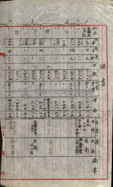高雄工業用水道用地買收書類其ノ二藏品圖，第63張