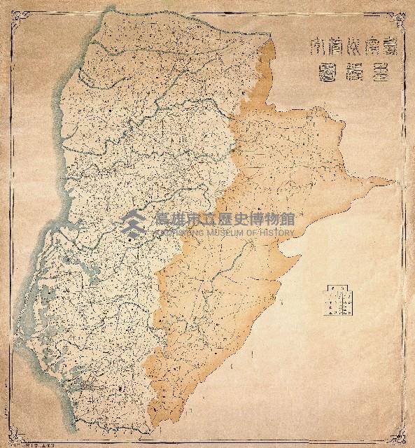 1921年臺南州管內里程圖藏品圖，第1張