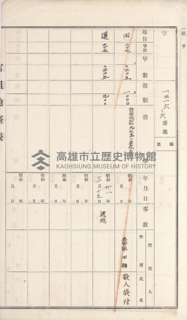 湖內庄官租地臺帳（十六冊之內第九號）藏品圖，第23張