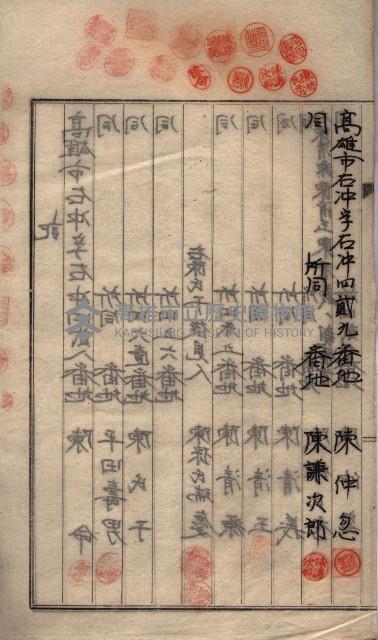 臨營第六三三號ノ二（策六3追）
（右冲字右冲）藏品圖，第23張
