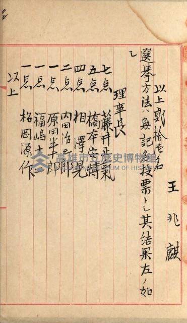 法人登記、申請書、通知書、屆書
附屬書類綴込帳
（申法第六號）藏品圖，第103張