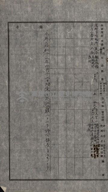 國有財產準貸付許可綴－高雄州高雄市
（昭和十七年度）藏品圖，第103張