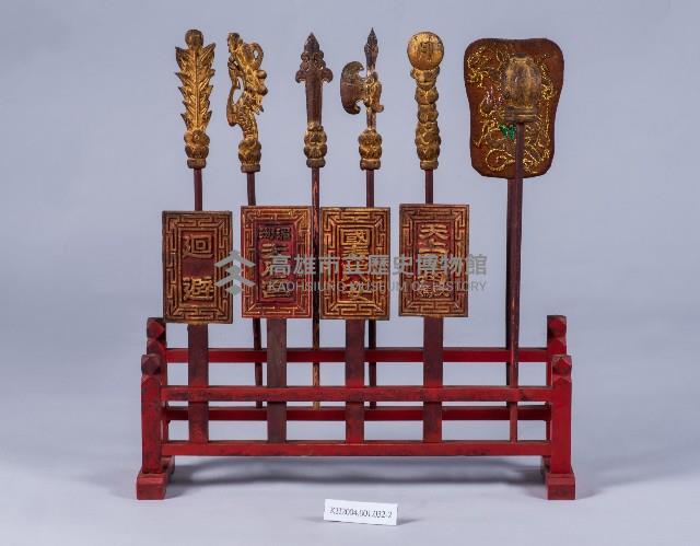 朱漆貼金媽祖座上型鑾駕儀杖藏品圖，第3張