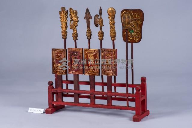 朱漆貼金媽祖座上型鑾駕儀杖藏品圖，第5張