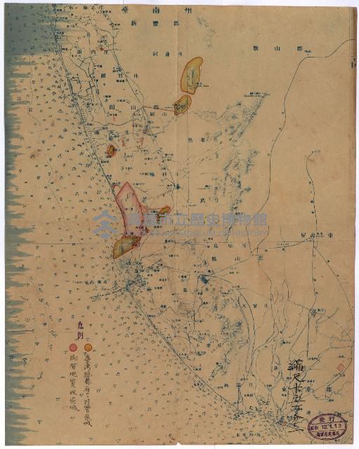岡山用地（地圖壱葉在中）藏品圖，第3張