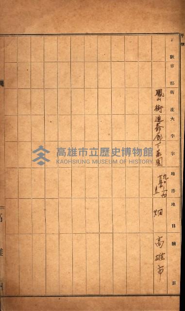 州有地貸下許可綴（鳳山郡）藏品圖，第3張