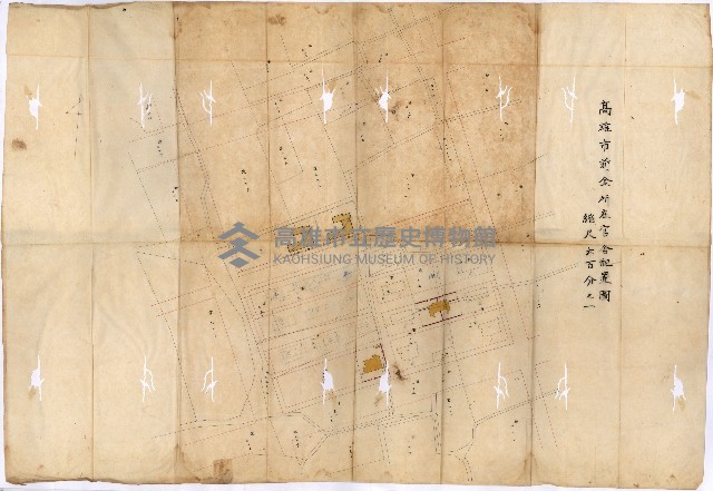 前金官舍配置圖（圖面）藏品圖，第3張