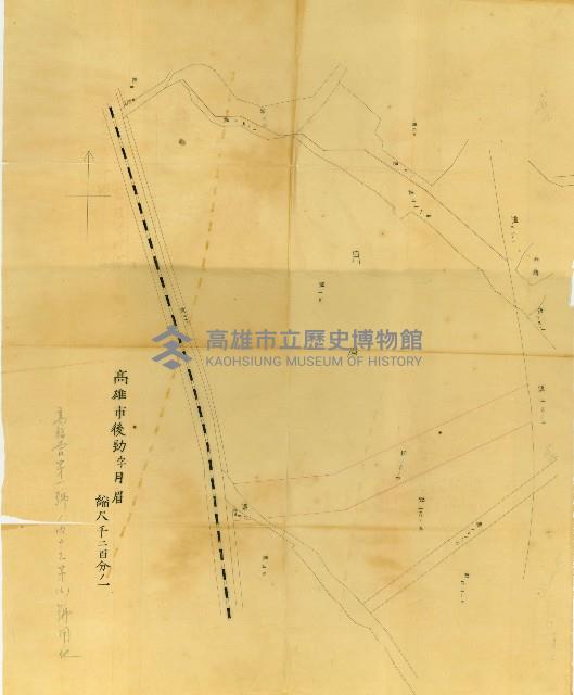 
高臨營第一號ノ內－十三號（6）號用地（一枚）
後勁字月眉
（圖面）藏品圖，第3張