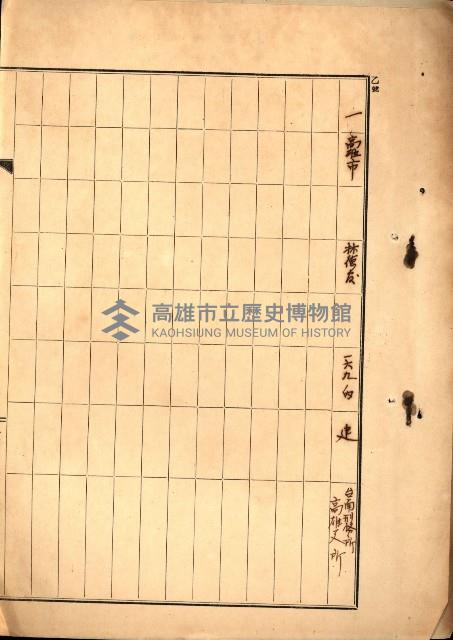 州有地無償貸下綴－刑務所敷地
（土地貸下關係－廿七之五）藏品圖，第3張