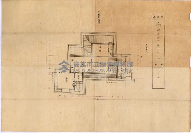 文書課長官舍配置圖（圖面）藏品圖，第3張