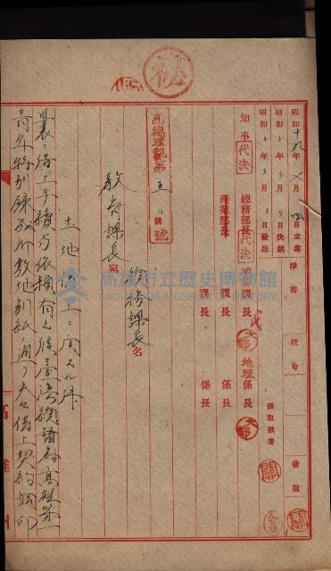 青年特別練成所使用綴－高雄第一訓練所
（買收關係－卅八之十八）藏品圖，第3張