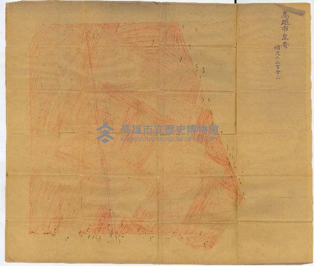 策六（一枚）A左營、B前峯尾、內惟（圖面）藏品圖，第3張