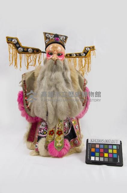 布袋戲偶-白鬚老生公末木偶藏品圖，第1張