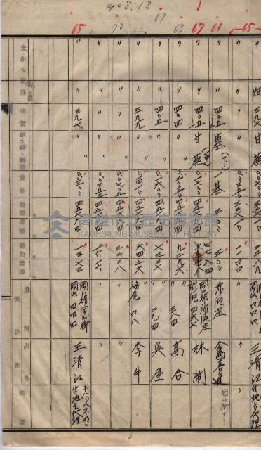 高臨營第一號ノ內三ハ初第（1）號借地（石螺潭、彌陀）藏品圖，第13張