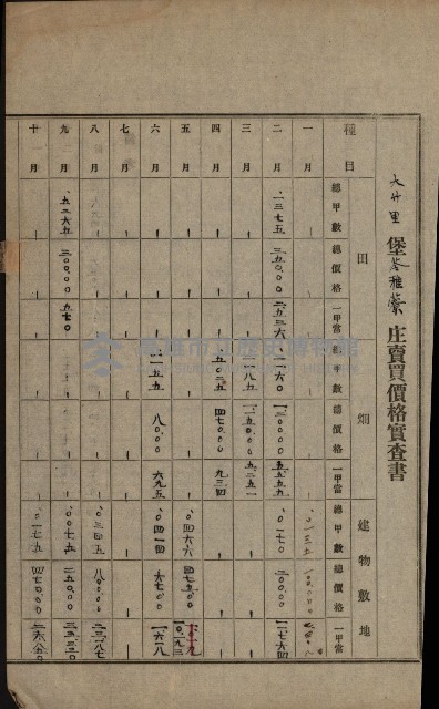 土地賣買價格實查書
（賣第壹號）藏品圖，第13張