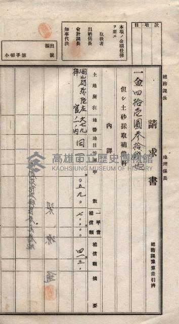 臨營第一六八號ノ內四○號土取場借地（梓官）藏品圖，第13張