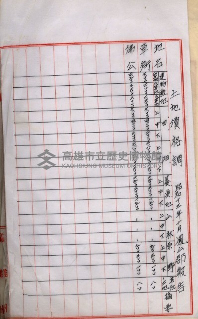 土地買收書類（草衙－州有財產係）
（買收關係－卅八之三）藏品圖，第13張