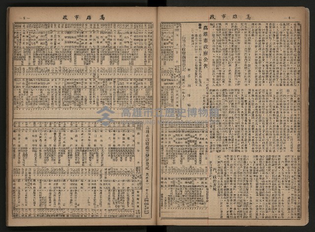 《高雄市政合訂本第三冊（50期-75期）》藏品圖，第12張