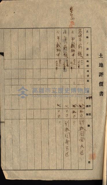 州有地賣拂書類－特別會計、一般會計所屬
（重工業用地十二之三）藏品圖，第253張