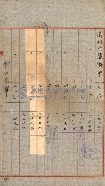 土地地圖謄本請求書（高雄州）藏品圖，第153張
