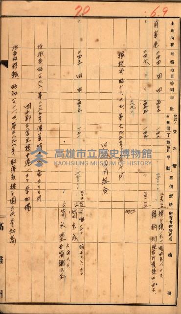 買收調書－左營、前峰尾、埤子頭、內惟
（買收關係－卅八之十）藏品圖，第153張