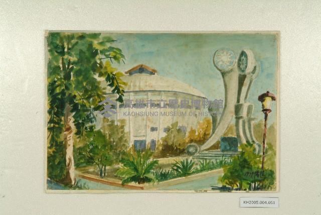 水彩畫：扶輪公園藏品圖，第1張