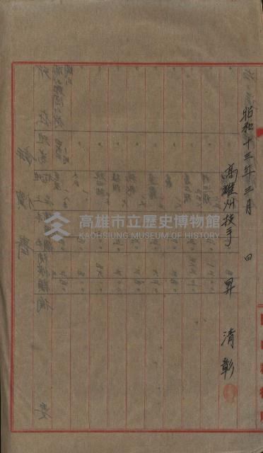 海軍宿舍敷地買收書類（高雄州）藏品圖，第55張