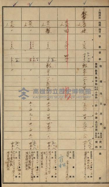 旗山郡（官有地價格一筆限調書）藏品圖，第52張