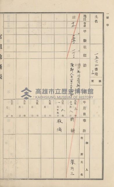 美濃庄官租地臺帳（二冊之內第一號）藏品圖，第53張