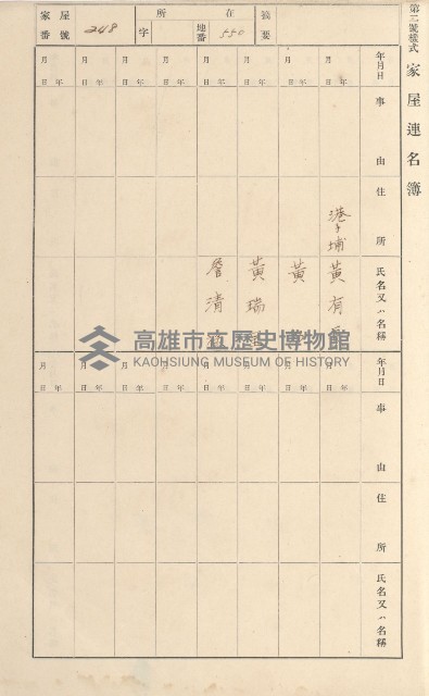 鳳山郡林園庄林子邊家屋臺帳（二冊之內第二號）藏品圖，第53張