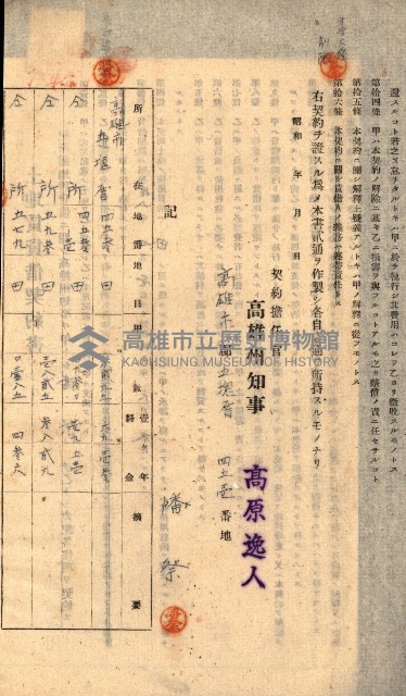 州有地貸付綴（高雄市）藏品圖，第358張