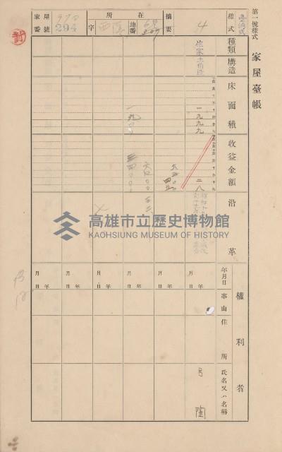 鳳山郡林園庄中芸家屋臺帳（二冊之內第二號）藏品圖，第143張