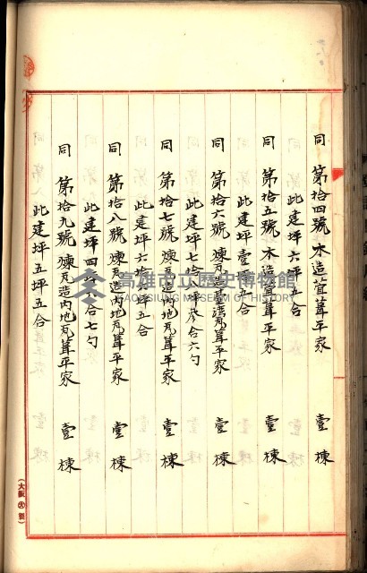 建物登記申請書、囑託書、通知書
附屬書類綴込帳（建申第壱號）藏品圖，第143張