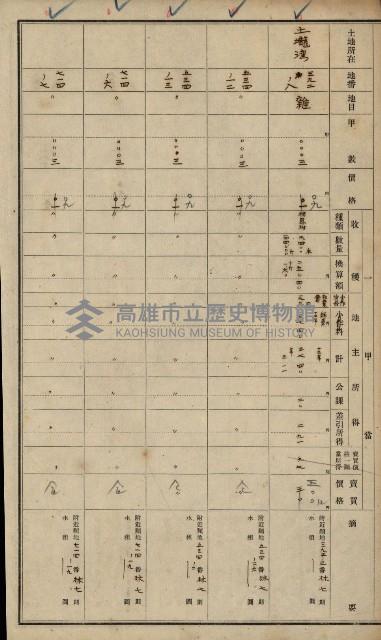 旗山郡（官有地價格一筆限調書）藏品圖，第42張