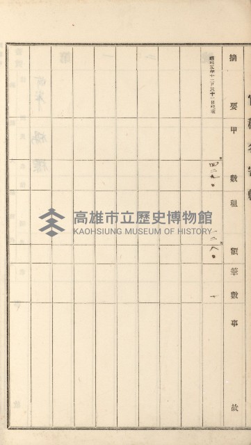 岡山街、楠梓庄官租名寄帳（十六冊之內第四號）藏品圖，第43張