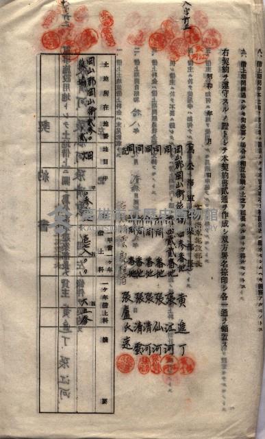 海軍土地借上契約書
（施設部長印捺印済）藏品圖，第343張