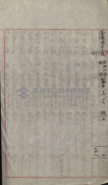 祕密地圖ニ關スル書類（高雄州）藏品圖，第499張