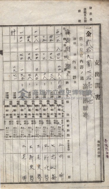 諸稅關係書綴藏品圖，第193張