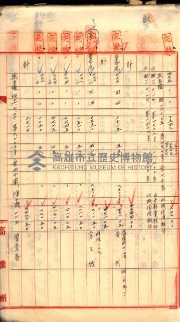 買收調書－左營、前峰尾、埤子頭、內惟
（買收關係－卅八之十）藏品圖，第193張