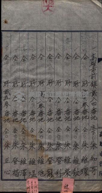 祭祀公業朱大經－買收登記關係書類
（買收關係－卅八之十九）藏品圖，第193張