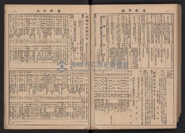 《高雄市政》合訂本第二冊（26期-50期）藏品圖，第92張