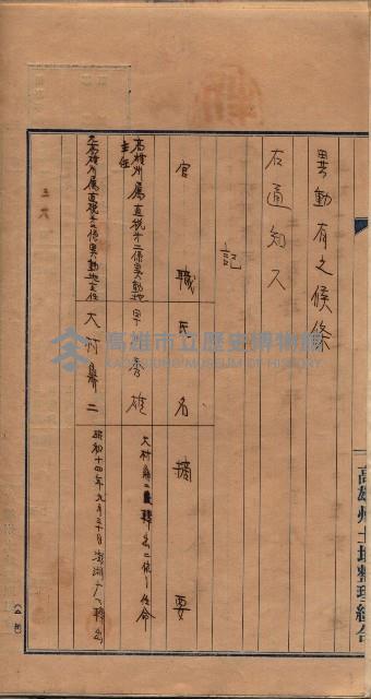 臺拓關係書類綴（高雄州土地整理組合）藏品圖，第93張
