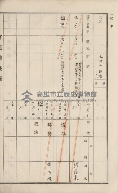 美濃庄官租地臺帳（二冊之內第二號）藏品圖，第183張