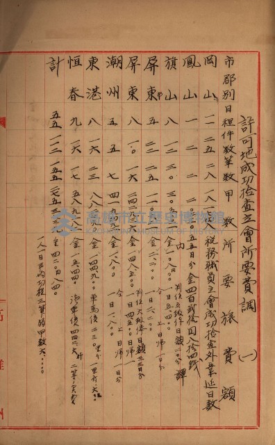官有地整理費豫算關係書類
（地理系）藏品圖，第186張