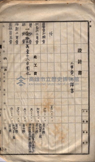 林德官土地區劃整理關係
（林德官、五塊厝關係－九之九）藏品圖，第87張