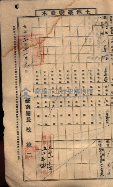 土地臺帳謄本綴入帳藏品圖，第133張