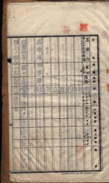 高雄工業學校賣渡承諾書
（買收關係－卅八之十三）藏品圖，第33張