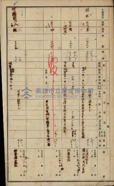 旗山郡（官有地價格一筆限調書）藏品圖，第32張